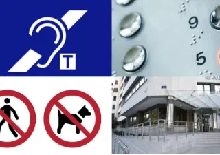 Imagen alusiva a distintas acciones y medidas de accesibilidad