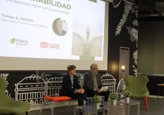 El presidente de Plena Inclusión Madrid, Tomás A. Sancho, intervino en la jornada Foto de PIM