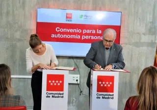 Firma entre la Comunidad de Madrid y Plena Inclusión