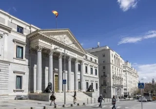 Exterior del Congreso de los Diputados
