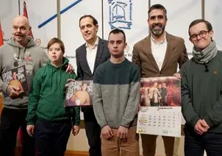  Momento de la presentación del calendario solidario de la Asociación Síndrome de Down de Valladolid (Fuente: ICAL)