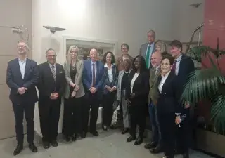 Momento del encuentro con los presidentes de los Órganos de Tratados de Derechos Humanos de la ONU y representantes del CERMI y FCM (Fuente: CERMI)