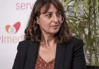 La directora ejecutiva de CERMI Mujeres, Isabel Caballero, durante una entrevista (Fuente: Servimedia)