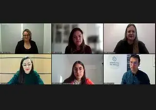 Momento de la participación de los ponentes en el seminario ‘Los derechos de la infancia y la declaración de los derechos de la infancia sorda de la Federación Mundial de Personas Sordas (WFD)’ de la CNSE