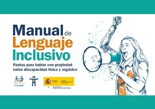 Banner del ‘Manual de Lenguaje Inclusivo’ de Cocemfe, para referirse a las personas con discapacidad