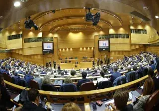 Un momento del Pleno del Congreso reunido en el Senado (Fuente: Congreso)