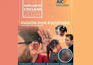 Banner del Día Internacional del Implante Coclear - Semana de la Audición de la Federación AICE, con el lema PASIÓN POR ESCUCHAR