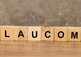 dibujo de un juego de palabras con la palabra "glaucoma"