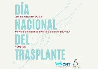 Cartel del Día Nacional del Trasplante de la ONT y UTXs