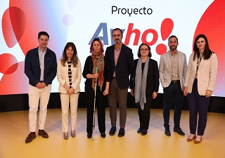 Momento de la presentación de Ayho!, con todos los asistentes (Fuente: Samsung)