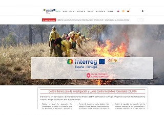 Imagen de una de las páginas de la Web de Cilifo, donde se habla de los incendios que están asolando España