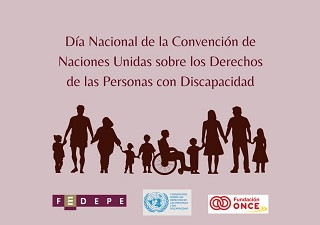 Banner de la Día Nacional de la Convención de Naciones Unidas sobre los Derechos de las Personas con Discapacidad de Fedepe y Fundación ONCE