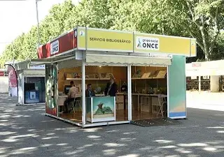 Caseta de la ONCE en la Feria del Libro (Fuente: ONCE)