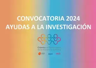 Banner de la convocatoria de ayudas a la investigación 2024 de la Cátedra de Humanización de la Asistencia Sanitaria de VIU, Fundación ASISA y Proyecto HUCI