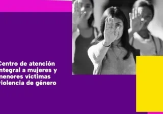 FCM cartel del centro de atención integral a mujeres y menores víctimas de violencia de género