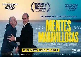 Cartel de la comedia francesa MENTES MARAVILLOSAS