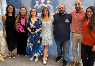 Recepción del premio en el CEADELA