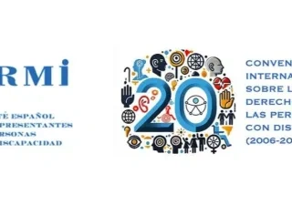 CERMI logo 20 aniversario de la convencion internacional sobre los derechos de las personas con discapacidad
