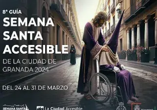 Banner con el cartel de la octava edición de la Guía de la Semana Santa Accesible de Granada (Fuente: Ayuntamiento de Granada)