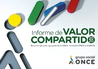 Banner de la presentación del Informe de Valor Compartido del Grupo Social ONCE 2020 y el nuevo Oncelio