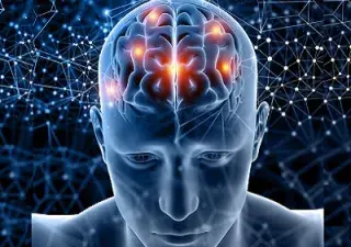 Foto digital que representa el cerebro de una persona con diferentes puntos que pueden estar dañados (Fuente: Fundación Casaverde)