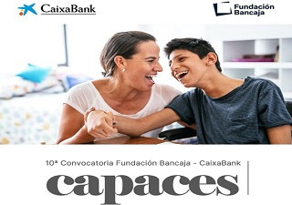 Banner de la '10ª Convocatoria Capaces’ de CaixaBank y Fundación Bancaja (Fuente: Fundación Bancaja)