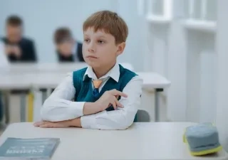 Un niño en el aula de clase