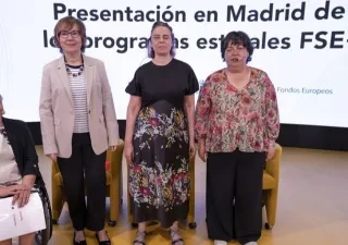 De izquierda a derecha, Carmen Montes, Belén García, Virginia Carcedo y Teresa Rodríguez