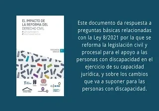 Portada de la Guía Jurídica que explica la gran reforma de la legislación civil y procesal para el apoyo a las personas con discapacidad