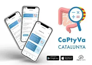 Banner sobre la aplicación móvil Captyva Catalunya que contribuirá a agilizar el diagnóstico del cáncer de colon (Fuente: Norgine)