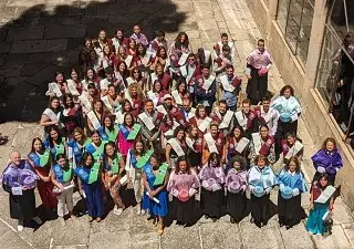 Grupo de la graduación de los alumnos de uno de los programas impartidos en el curso 2022-23 (Fuente: Fundación ONCE)