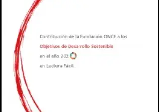 Portada del libro "Contribución de la Fundación ONCE a los ODS en 2020 en Lectura Fácil"