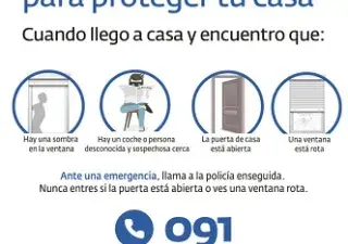 Portada de la Guía de Consejos de seguridad para proteger tu casa – Policía Nacional