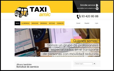 web de taxi amic