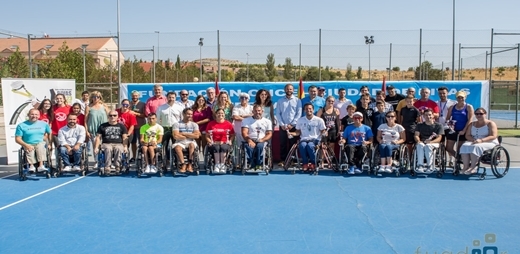 Los jugadores en el V Open Internacional Fundación ONCE de tenis en silla de ruedas