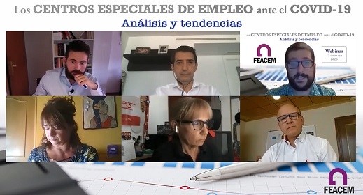 momento de la mesa virtual sobre centros especiales de empleo